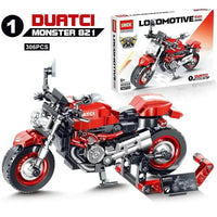 Mandotos motorcycle model educational toy with detailed plastic construction, ideal for learning and play.