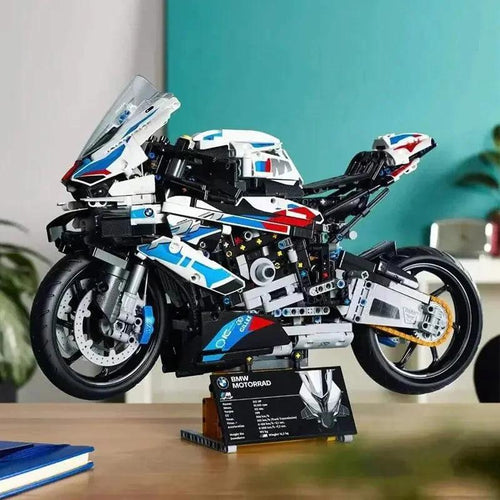 Mandotos motorcycle model educational toy featuring a detailed plastic motorcycle for learning and play.