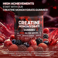 Mandotos Muscle Boost Gummies in a jar, showing colorful gummy supplements designed to support muscle health and recovery.