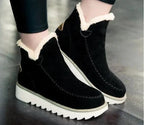Mandotos non-slip warm winter boots with fur lining and sturdy soles, ideal for cold weather and icy conditions.