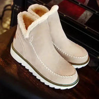 Mandotos non-slip warm winter boots with insulated lining and sturdy soles for cold weather protection.