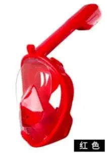 Mandotos OceanView snorkel mask with 180° panoramic vision, featuring a silicone strap and clear tempered glass for underwater exploration.