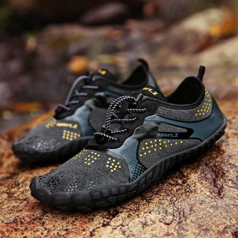 Mandotos outdoor hiking shoes with rugged sole and breathable upper, designed for trail trekking and outdoor adventures.