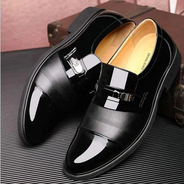 Mandotos patent leather shoes featuring sleek design and shiny finish, perfect for formal wear or special occasions.