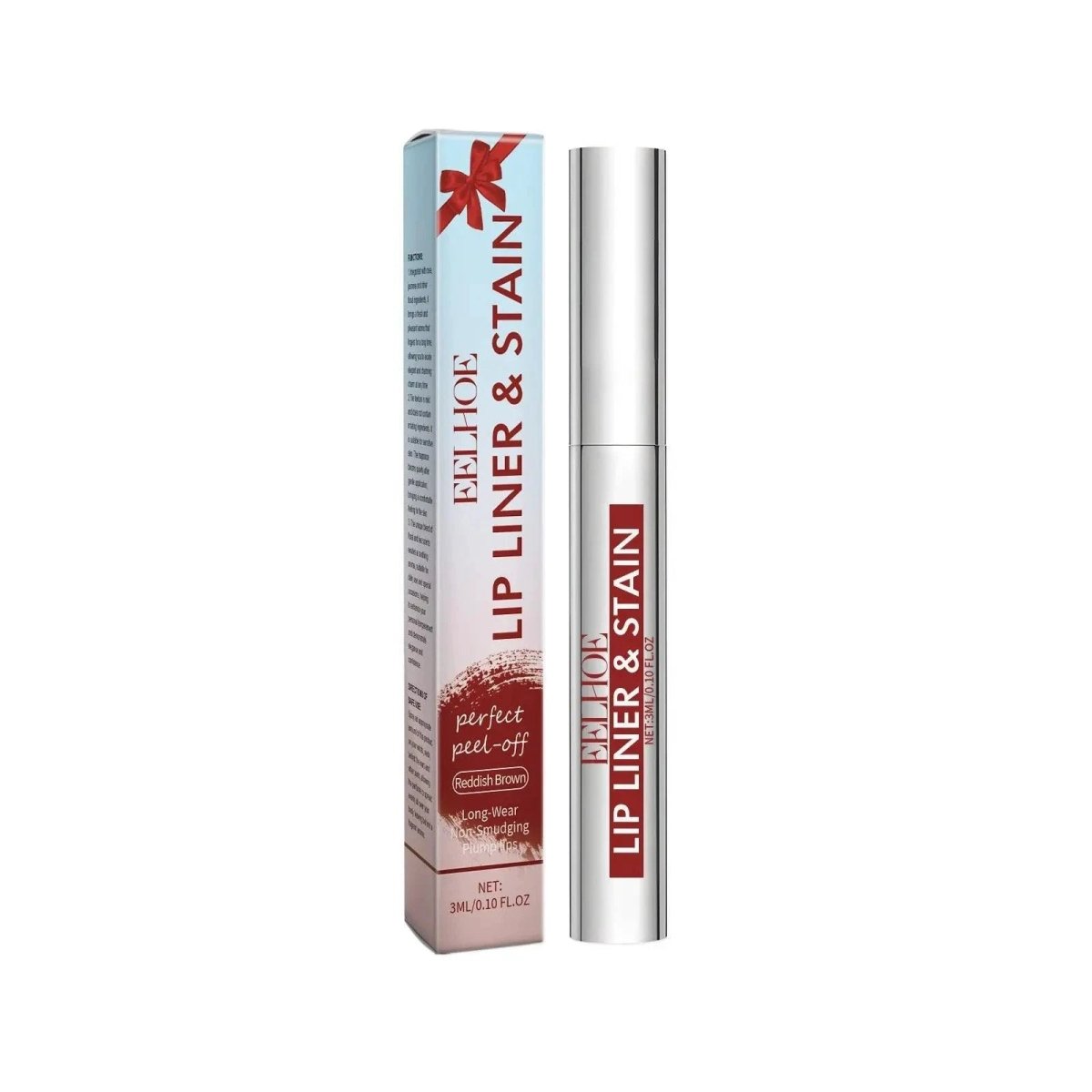Mandotos peeling lip gloss with waterproof lip liner, matte finish, long-lasting stain, hydrating formula, and peel-off tattoo lip makeup