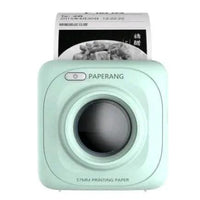 Mandotos portable Bluetooth thermal photo printer, compact mini mobile printer for on-the-go photo printing, black and sleek design