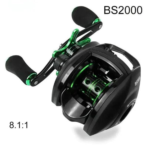 Mandotos Precision Bait Caster fishing reel with ergonomic handle and durable build for smooth casting and reeling.