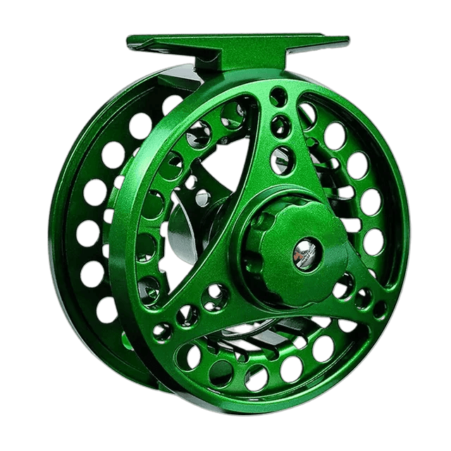 Mandotos Precision Cast Fishing Reel with metal body and ergonomic handle, ideal for freshwater and saltwater fishing.