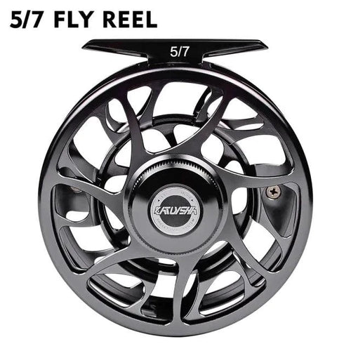 Mandotos Precision Fly Caster Reel with ergonomic handle and durable design for smooth casting and reeling.