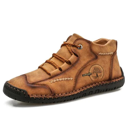 Mandotos premium microfiber leather boots featuring sleek design and sturdy soles, perfect for stylish everyday wear.