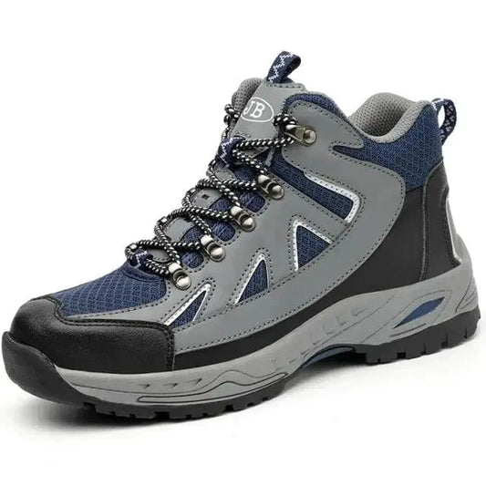 Mandotos puncture-proof work shoes with durable safety soles and reinforced toe protection for industrial safety.