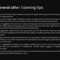 Mandotos QKZ AK6 HiFi wired earphones with copper driver and built-in microphone, in-ear design for high-quality sound.