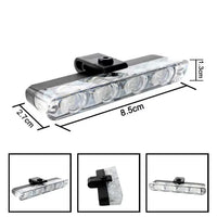 Mandotos Quad-Mode 16LED auto light showing multiple LED modes and compact design for vehicle safety and visibility.