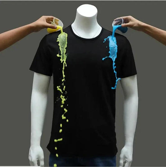 Mandotos quick-drying waterproof anti-fouling couple half-sleeve T-shirt, lightweight and suitable for outdoor activities.