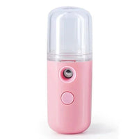 Mandotos RadiantGlow Nano Mist Facial Sprayer showing a sleek handheld ultrasonic beauty device for skin hydration and flawless skin.