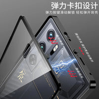 Mandotos RedMagic 9S Pro transparent acrylic case with sleek metal frame for ultimate protection and stylish look.