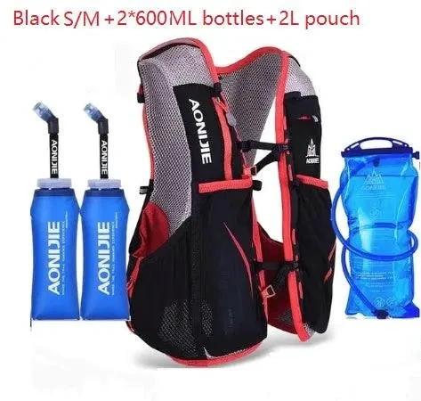Mandotos running water bag backpack sports vest with adjustable straps and hydration reservoir for outdoor activities