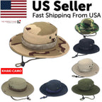 Mandotos Safari Camo Sun Hat with mesh boonie design, ideal for outdoor activities and sun protection.