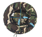Mandotos safari camo sun hat with mesh boonie design, ideal for outdoor activities and sun protection.