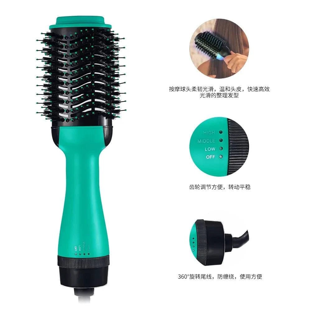 Mandotos Salon Pro Hair Styler and Volumizer with curling and smoothing attachments for versatile hair styling.