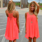 Mandotos Seaside Dream chiffon sundress with flowing fabric and elegant design, perfect for sunny day outings.