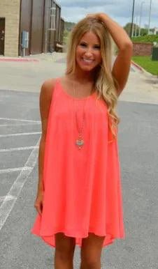 Mandotos Seaside Dream Chiffon Sundress featuring flowing fabric and a breezy design perfect for sunny summer days