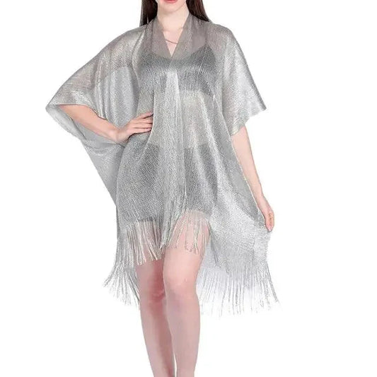 Mandotos Seaside Elegance women's cover-up with lightweight fabric and stylish design, perfect for beachwear and summer days.