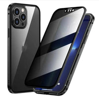Mandotos SecureGuard Privacy Case protecting a smartphone with a sleek, black design and secure privacy features.