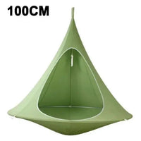 Mandotos SkyNest hanging hammock chair with soft fabric and sturdy suspension, perfect for relaxing indoors or outdoors.