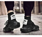 Mandotos men's casual sports shoes with large size, trendy design, and sock-style upper for comfortable everyday wear.