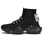 Mandotos men's large size casual sports shoes with sock-inspired design, trendy and comfortable for everyday wear.