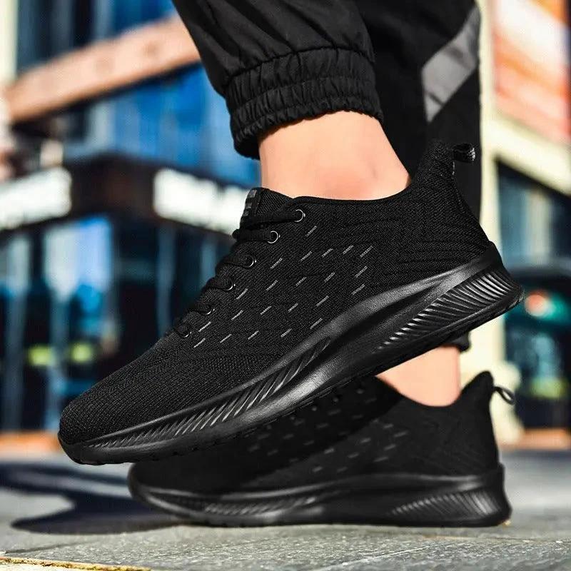 Mandotos Sports Flying Woven Ultralight Casual Running Shoes with cold sticky sole and breathable design