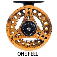 Mandotos Stream Master fishing reel with metal body and ergonomic handle for smooth casting and durability.
