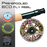 Mandotos Stream Master fishing reel with ergonomic handle and metallic finish, ideal for freshwater and saltwater fishing.