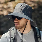 Mandotos sun-safe stylish bucket hat with wide brim and breathable fabric for sun protection and summer outdoor wear.