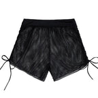 Mandotos SunnyVibes swimwear cover-up shorts with a relaxed fit, perfect for beach days and casual summer outings.