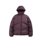 Mandotos thin and portable puff down jacket with solid color, hooded, lightweight and insulated for cold weather.