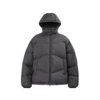 Mandotos thin and portable puff down jacket with solid color, hooded, lightweight, perfect for cold weather.
