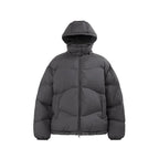 Mandotos thin and portable puff down jacket with solid color, hooded, lightweight, perfect for casual wear and outdoor activities.