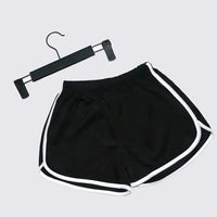 Mandotos women's thin summer elastic shorts with quick-drying, loose-fit design and anti-external wear features.
