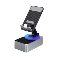 Mandotos TriFlex Mobile Hub with stand, speaker, and charger for versatile device connectivity and charging.