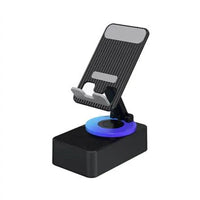 Mandotos TriFlex Mobile Hub with stand, built-in speaker, and charger for versatile device connectivity and charging.