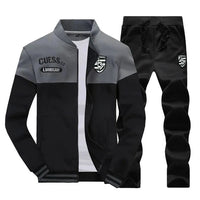 Mandotos two-piece men's casual pants and sweater set, comfortable and stylish for everyday wear.