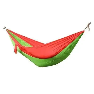 Mandotos Ultimate Oasis single and double hammock shown with hanging ropes, comfortable fabric, and natural outdoor setting.