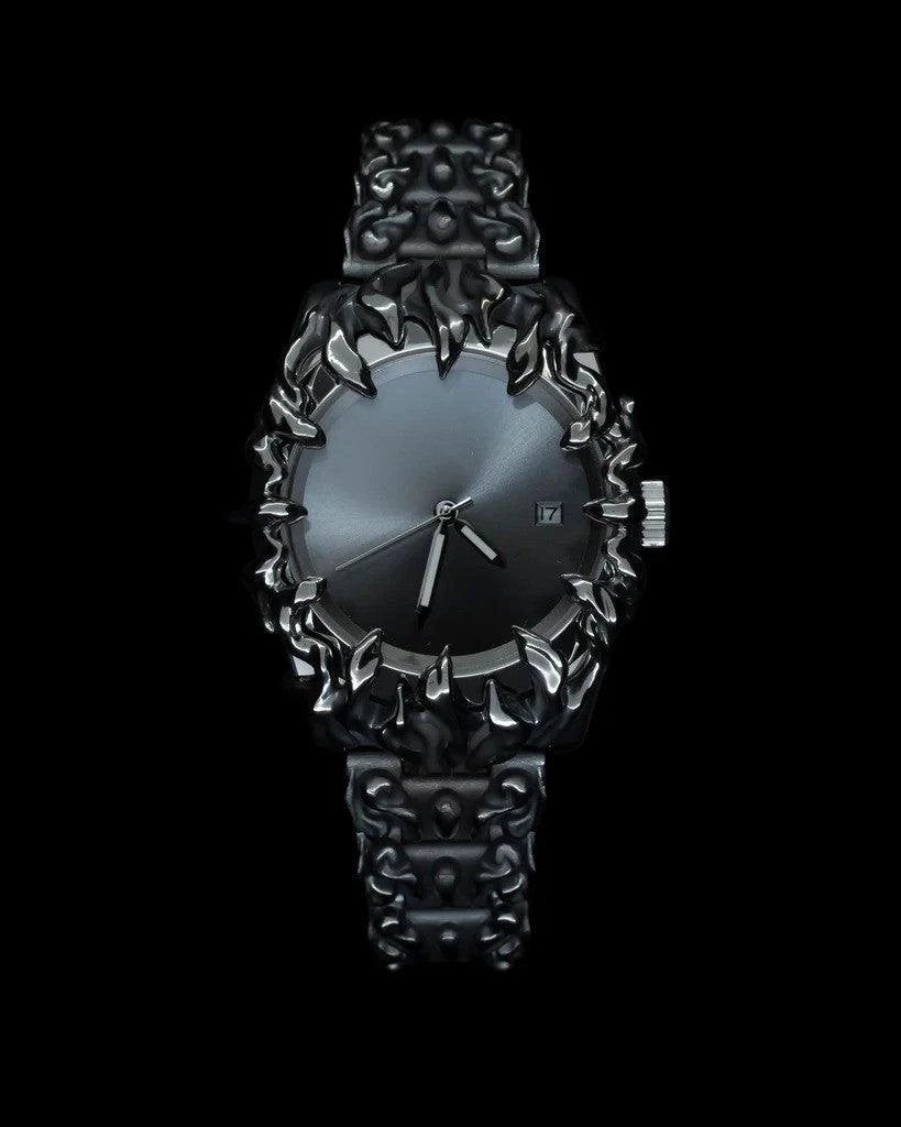 Mandotos unique special-shaped quartz watch with European style, featuring a distinctive dial and elegant design.