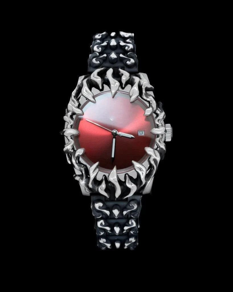 Mandotos unique special-shaped quartz watch with European style design, featuring a distinctive dial and elegant watch strap.