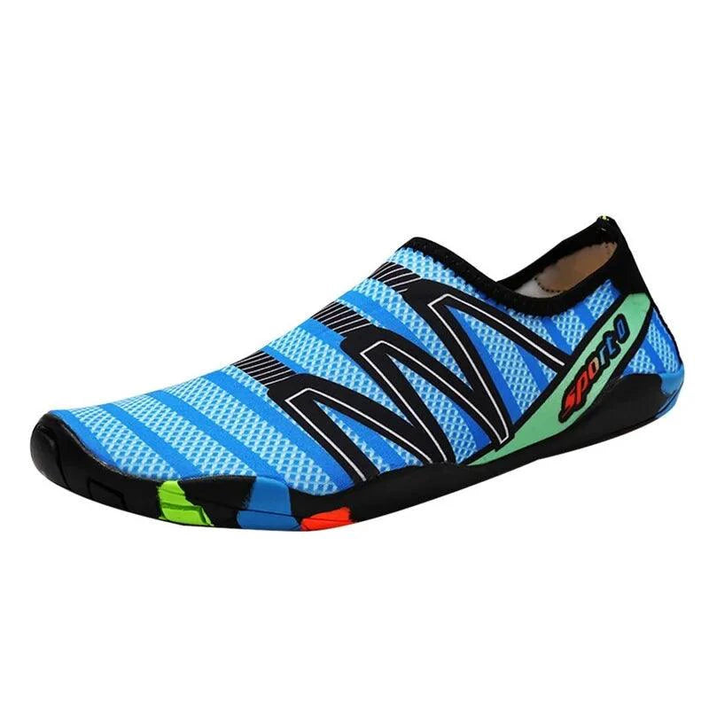 Unisex MANDOTOS swimming shoes with flexible design, lightweight material, and quick-drying sole for water activities.