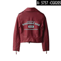 Mandotos Urban Chic Riverdale Jacket displayed on a hanger, featuring a stylish design with a zip closure and modern urban fashion style.