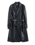 Mandotos Urban Edge men's faux leather jacket with stylish design, featuring a sleek black finish and modern fit.