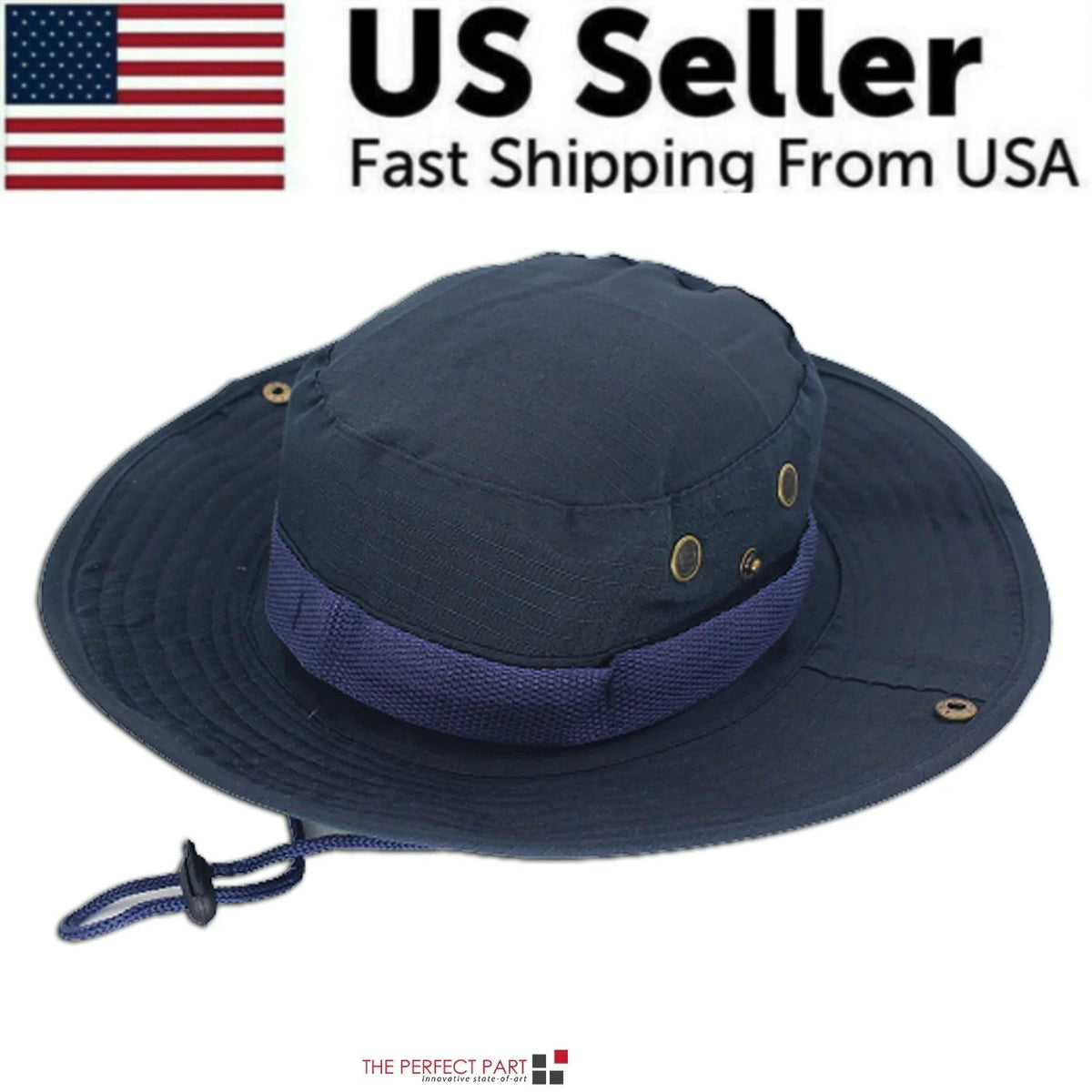 Mandotos UV Defense wide brim hat for outdoor adventures, featuring sun protection and adjustable strap for outdoor wear.